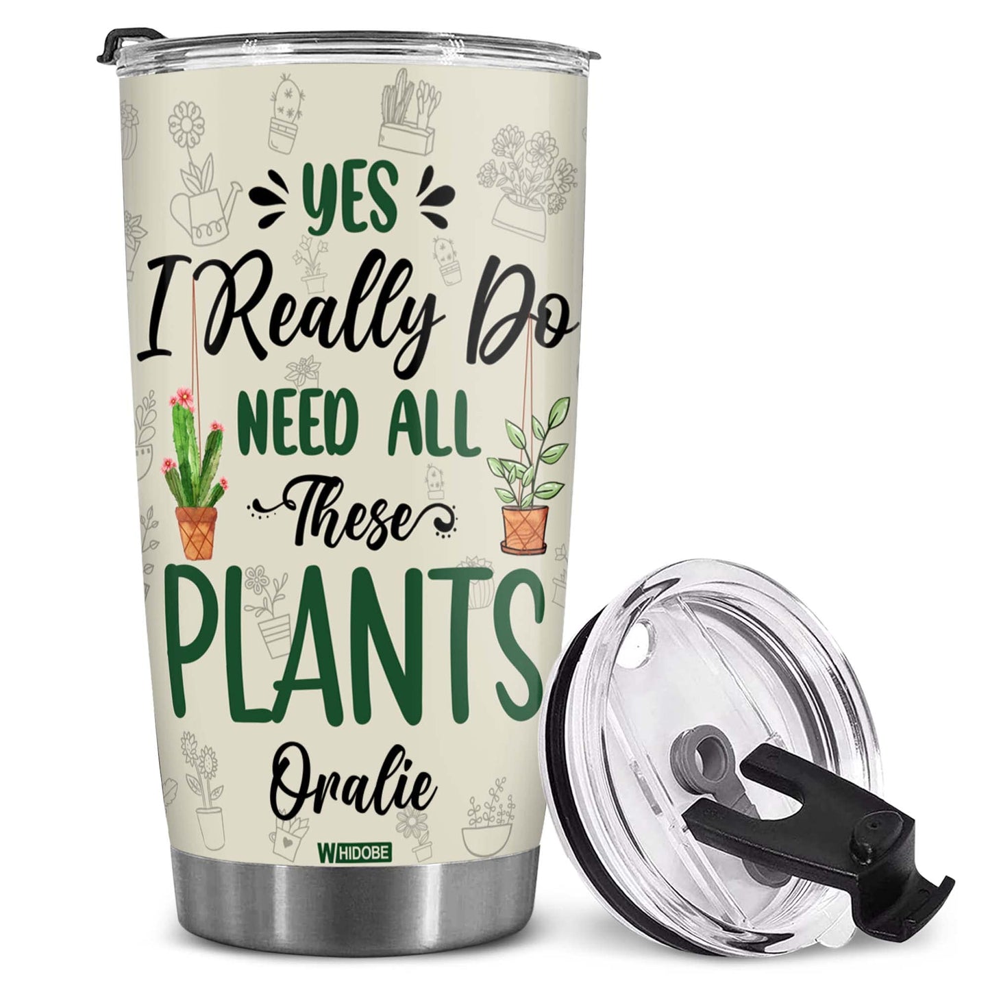 Stainless Steel Gardening Mug, 20 oz, Plant Lover's Tumbler, Insulated Drinking Cup