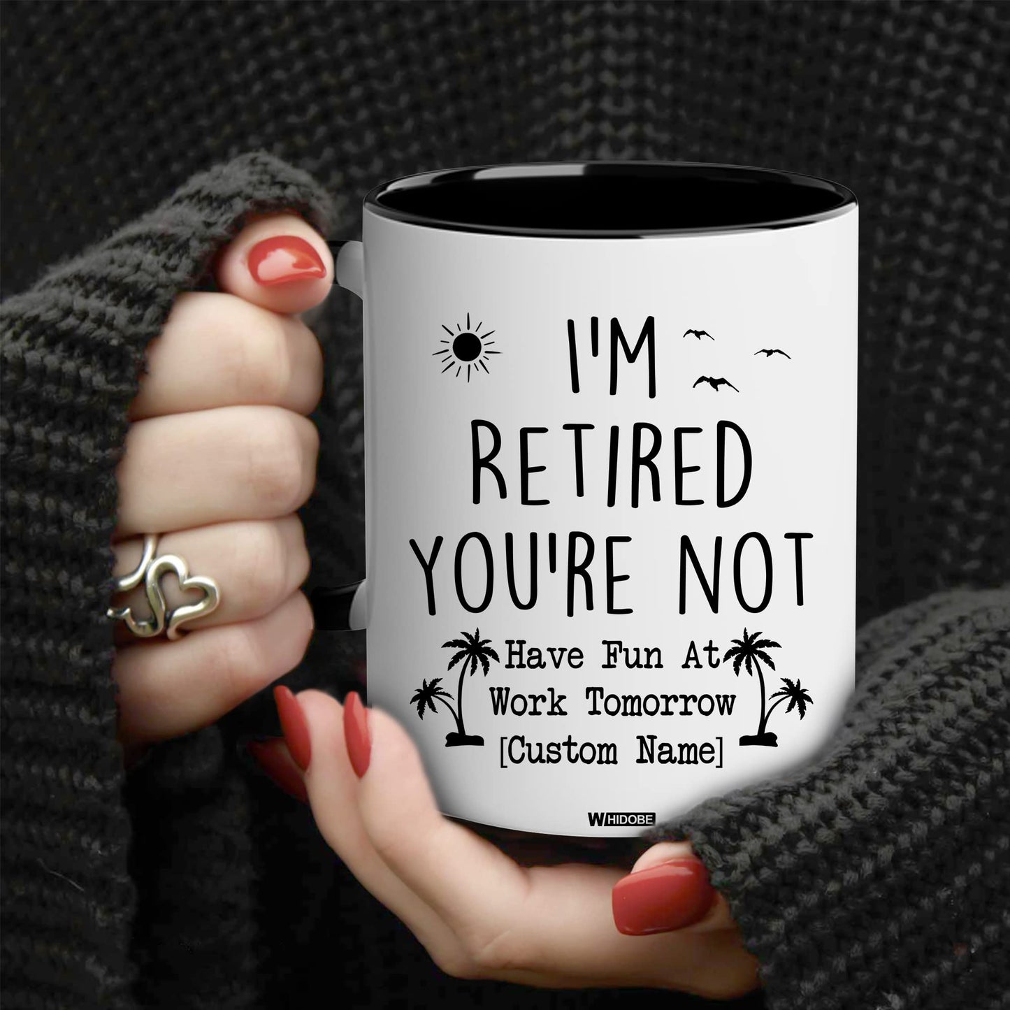 Funny Retirement Gift Mug Retired Not My Problem Any More Mug for Women Men Dad Mom Retired Calendar Mug Coworkers Office Family Idea for Her Nurse Mothers Day Birthday Anniversary Christmas