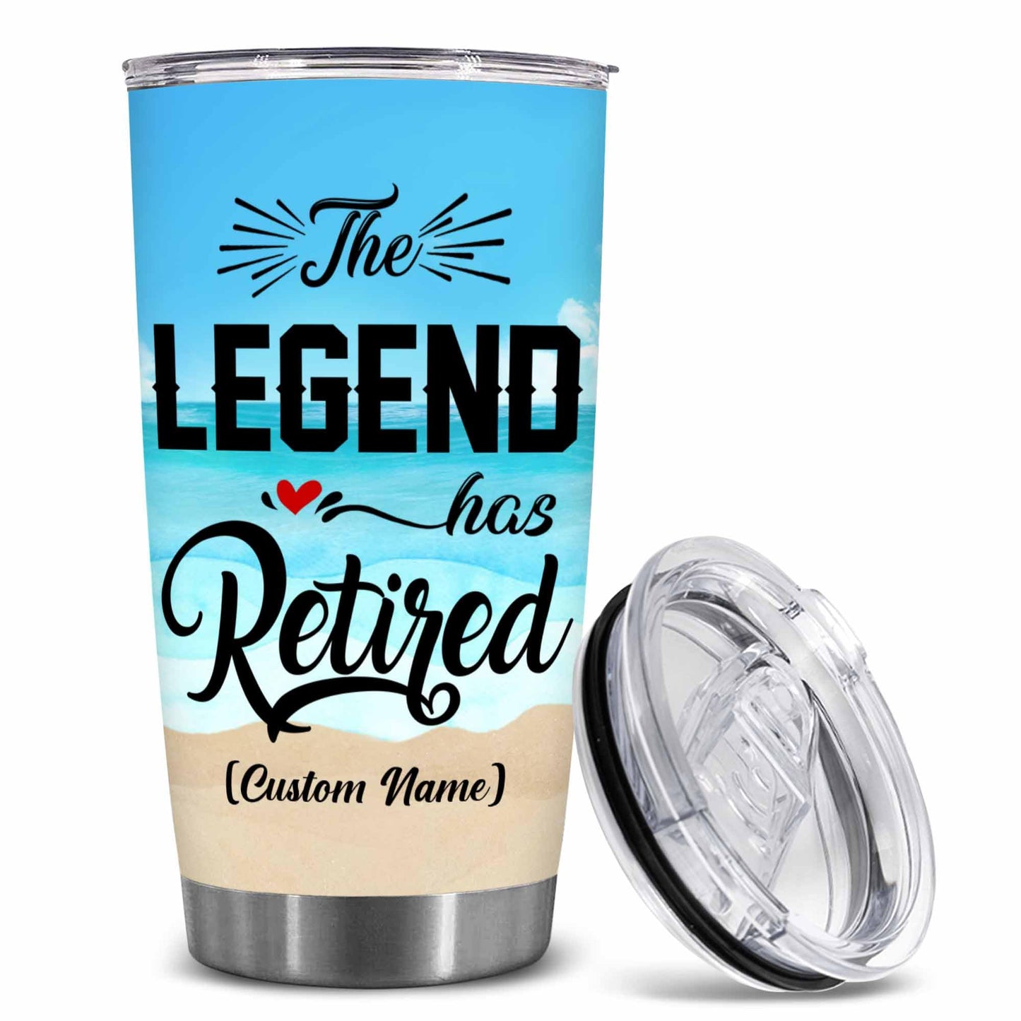 Retirement Gifts - Retirement Tumbler - The legend has retired Tumbler for Women Men Dad Mom Retired Calendar Tumbler Coworkers Idea for Fathers Mothers Day Birthday Christmas 20OZ