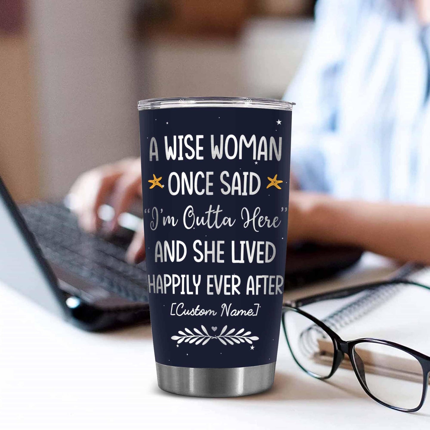 Stainless Steel 20.0 oz Tumbler, Vacuum Insulated Retirement New Job Goodbye Workplace Office Boss, BPA Free
