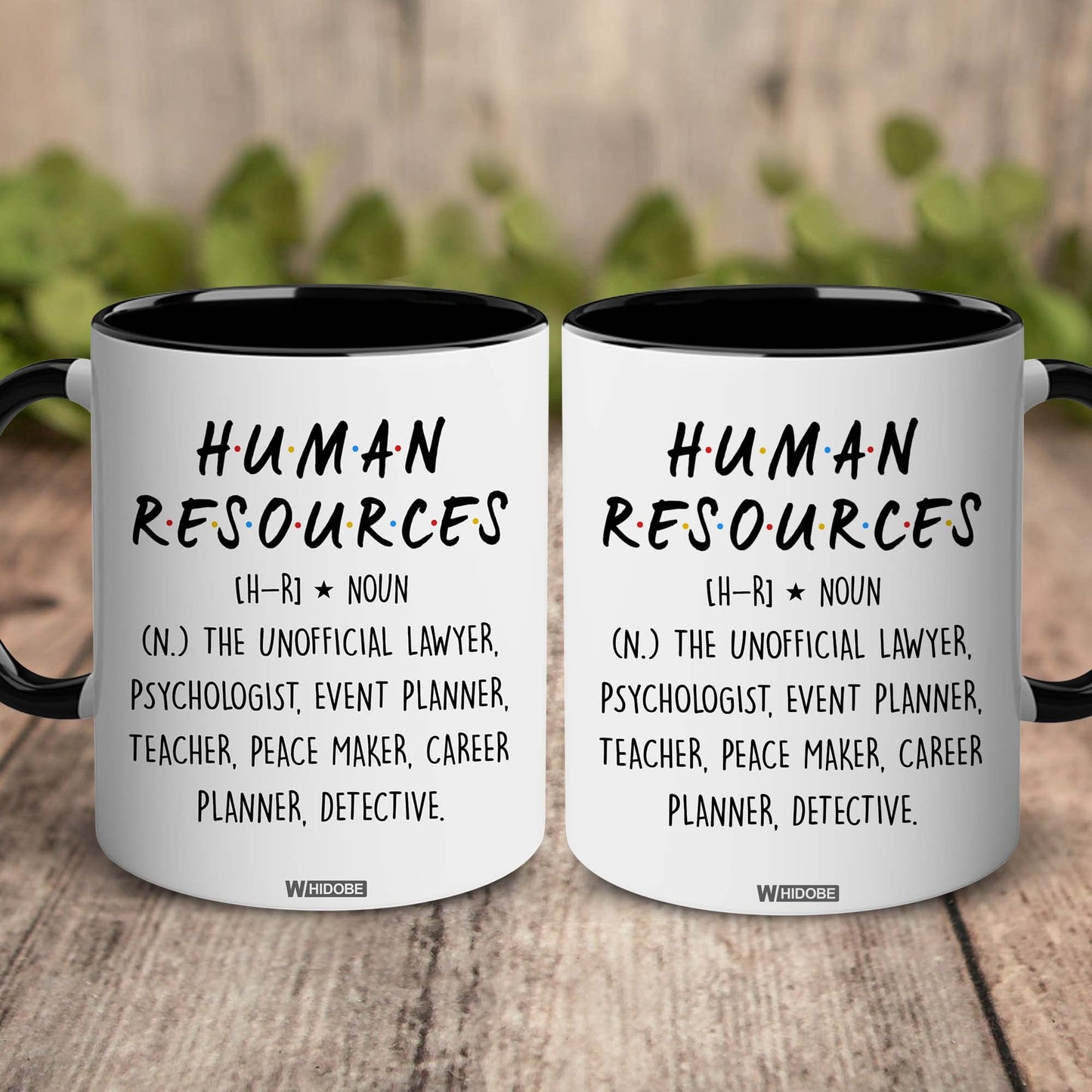 Human Resources Gifts for Women, Men, Dad, Mom, HR Mug, Funny HR Gifts for Women, Human Resources Office Decor, HR Gifts for Coworkers, Gift for HR Accent Black Mug, Mothers Fathers Day