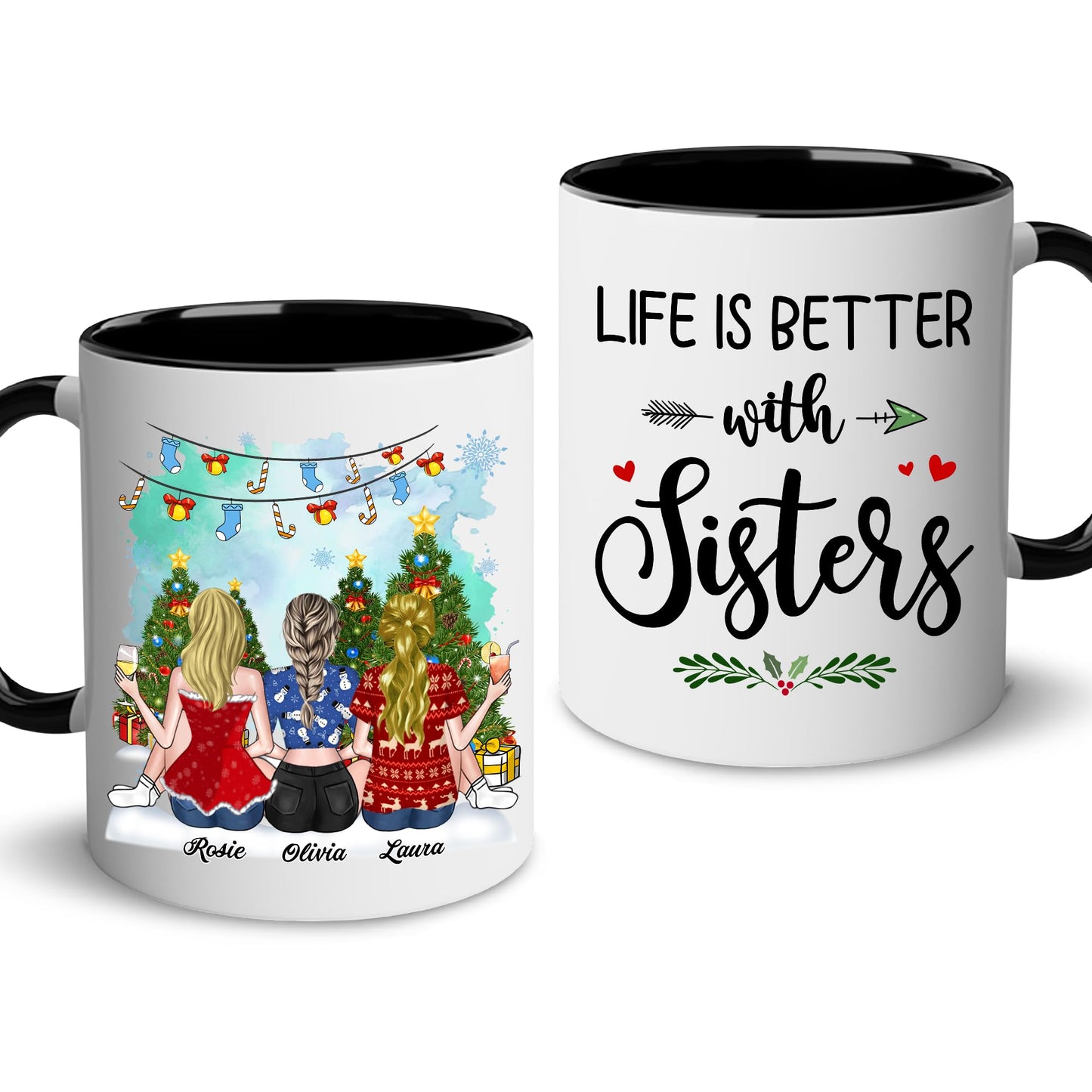 Gift for Sister Mug, Sister Gift for Sister, Sister I Would Fight A Bear Mug, Sister Birthday Gift Coffee Cup, Women, Woman, Mom, Daughter, Brother, Sister Bestie On Christmas Anniversary S2