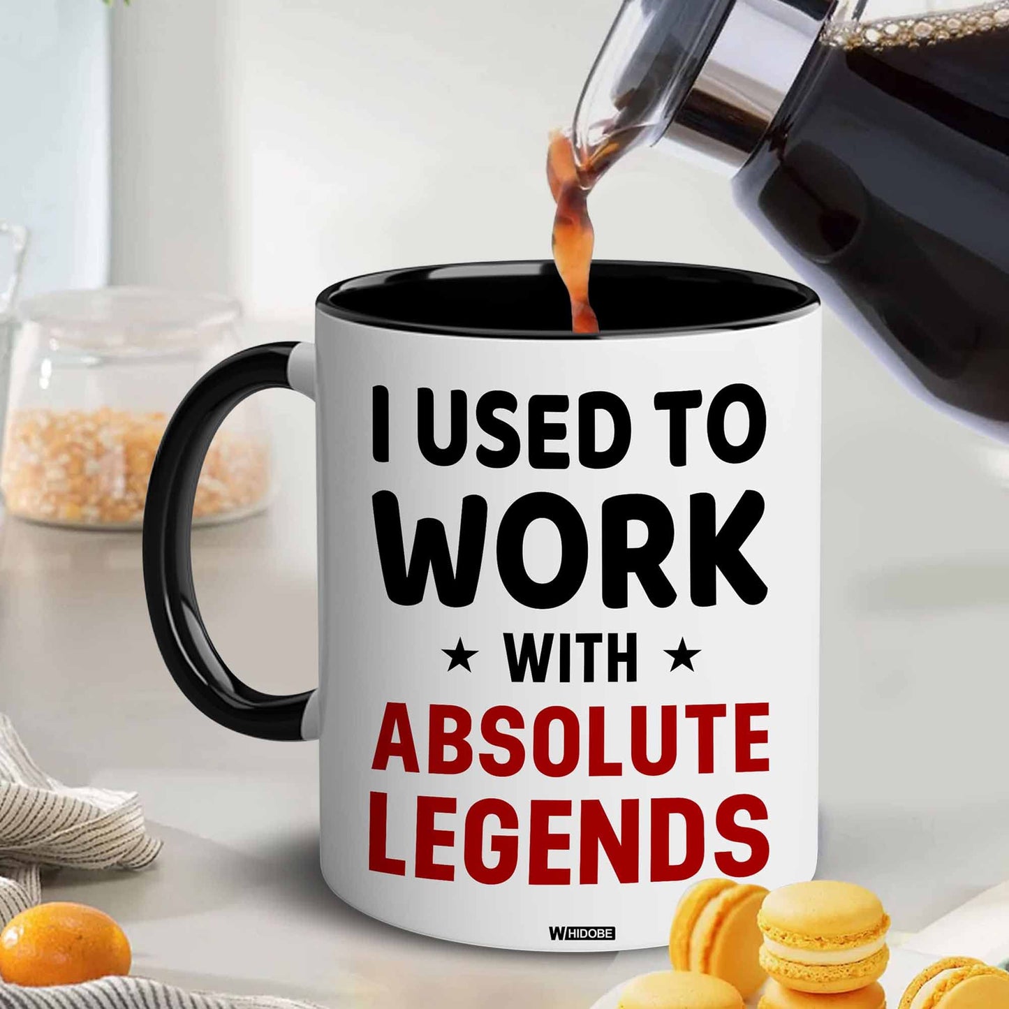I Used To Work With Absolute Legend Coworker Retirement New Job Goodbye Workplace Office Boss, Women, Men, Going Away, Colleague, Farewell, Leaving, Good Luck New Job Coworker Accent Mug 11OZ