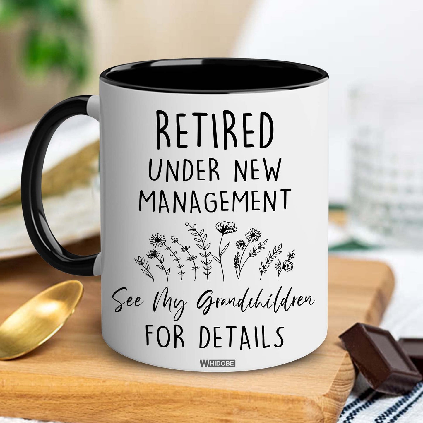 Retirement Gifts for Women, Retirement Gifts for Grandma, Woman, Mom, Coworker, Retired Mug Retired Under New Management See Grandkids For Details Mug For Mothers Day Birthday Christmas 11OZ