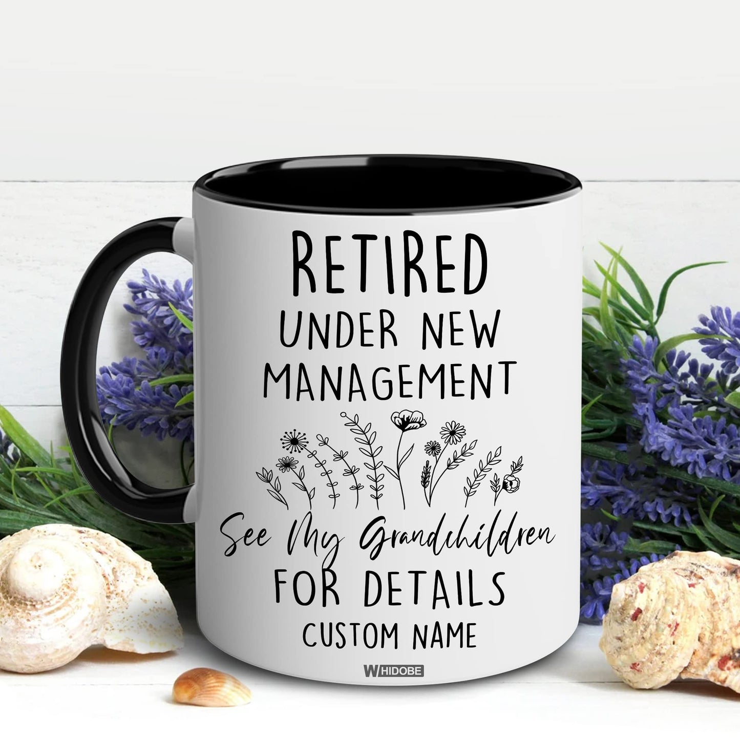 Retirement Gifts for Women, Retirement Gifts for Grandma, Woman, Mom, Coworker, Retired Mug Retired Under New Management See Grandkids For Details Mug For Mothers Day Birthday Christmas 11OZ