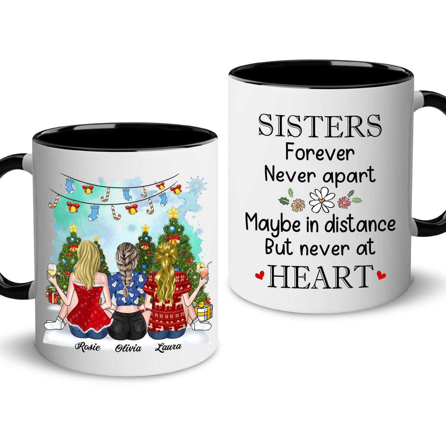 Gift for Sister Mug, Sister Gift for Sister, Sister I Would Fight A Bear Mug, Sister Birthday Gift Coffee Cup, Women, Woman, Mom, Daughter, Brother, Sister Bestie On Christmas Anniversary S2