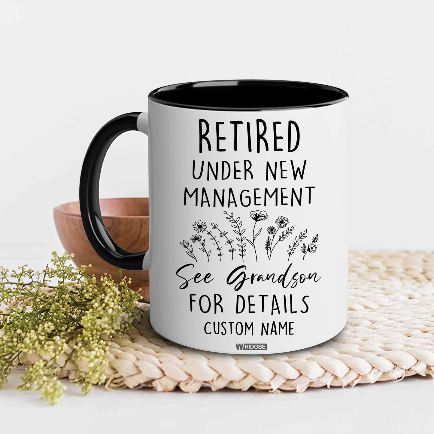 Retirement Gifts for Women, Retirement Gifts for Grandma, Woman, Mom, Coworker, Retired Mug Retired Under New Management See Grandkids For Details Mug For Mothers Day Birthday Christmas 11OZ