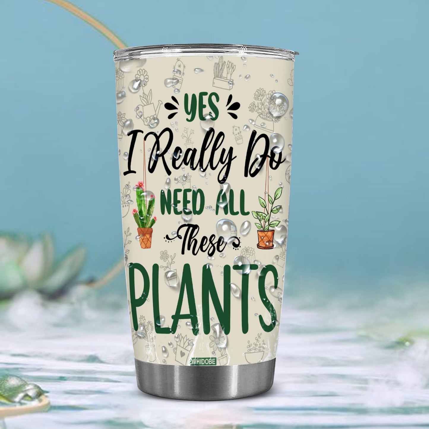 Stainless Steel Gardening Mug, 20 oz, Plant Lover's Tumbler, Insulated Drinking Cup