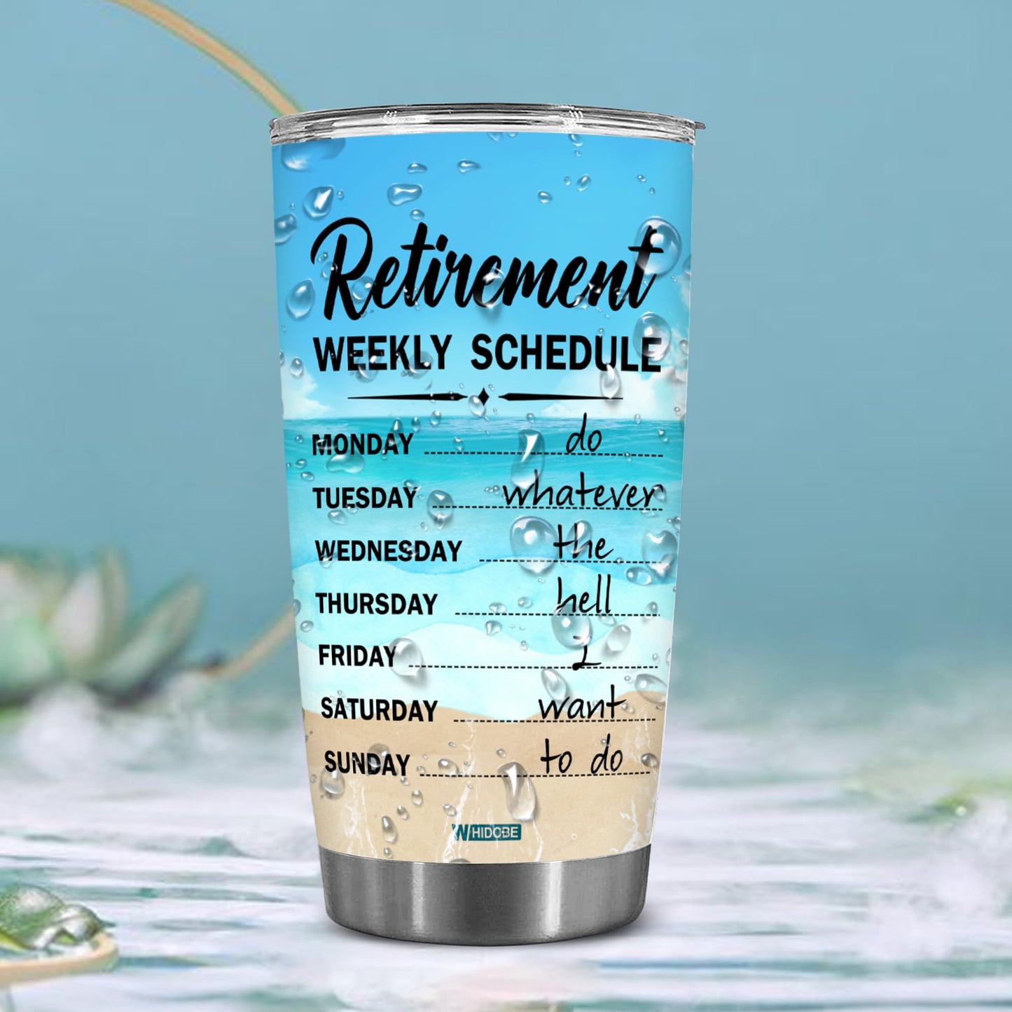 Retirement Gifts - Retirement Weekly Schedule Tumbler for Women, Mom, Grandma, Woman - Retired Calendar Tumbler for Coworkers Family Her, Girl Mothers Day Birthday Christmas 20OZ