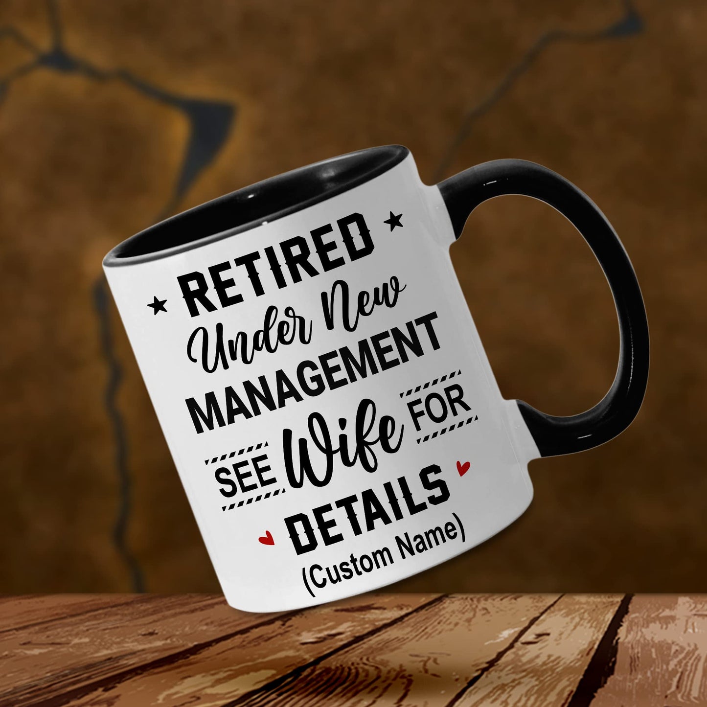 Retirement Mug, Retired Under New Management See Wife For Details Mug, Quitter, Retirement Gifts, Retired Gifts, Husband, Dad, Boyfriend, Men, Women, Woman Christmas Fathers day, Boss