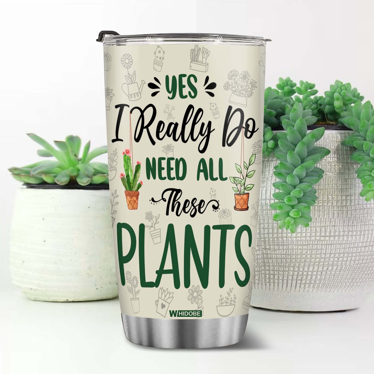 Stainless Steel Gardening Mug, 20 oz, Plant Lover's Tumbler, Insulated Drinking Cup