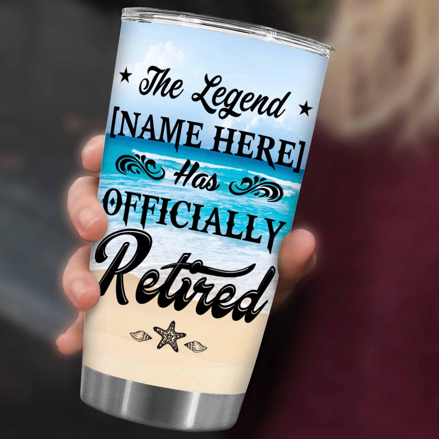 Retirement Gifts - Retirement Tumbler - The legend has retired Tumbler for Women Men Dad Mom Retired Calendar Tumbler Coworkers Idea for Fathers Mothers Day Birthday Christmas 20OZ