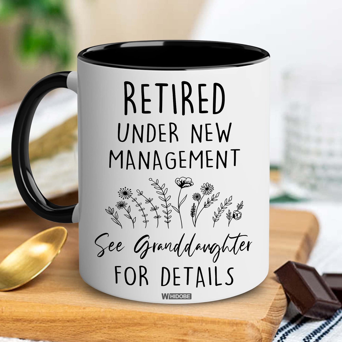 Retirement Gifts for Women, Retirement Gifts for Grandma, Woman, Mom, Coworker, Retired Mug Retired Under New Management See Grandkids For Details Mug For Mothers Day Birthday Christmas 11OZ