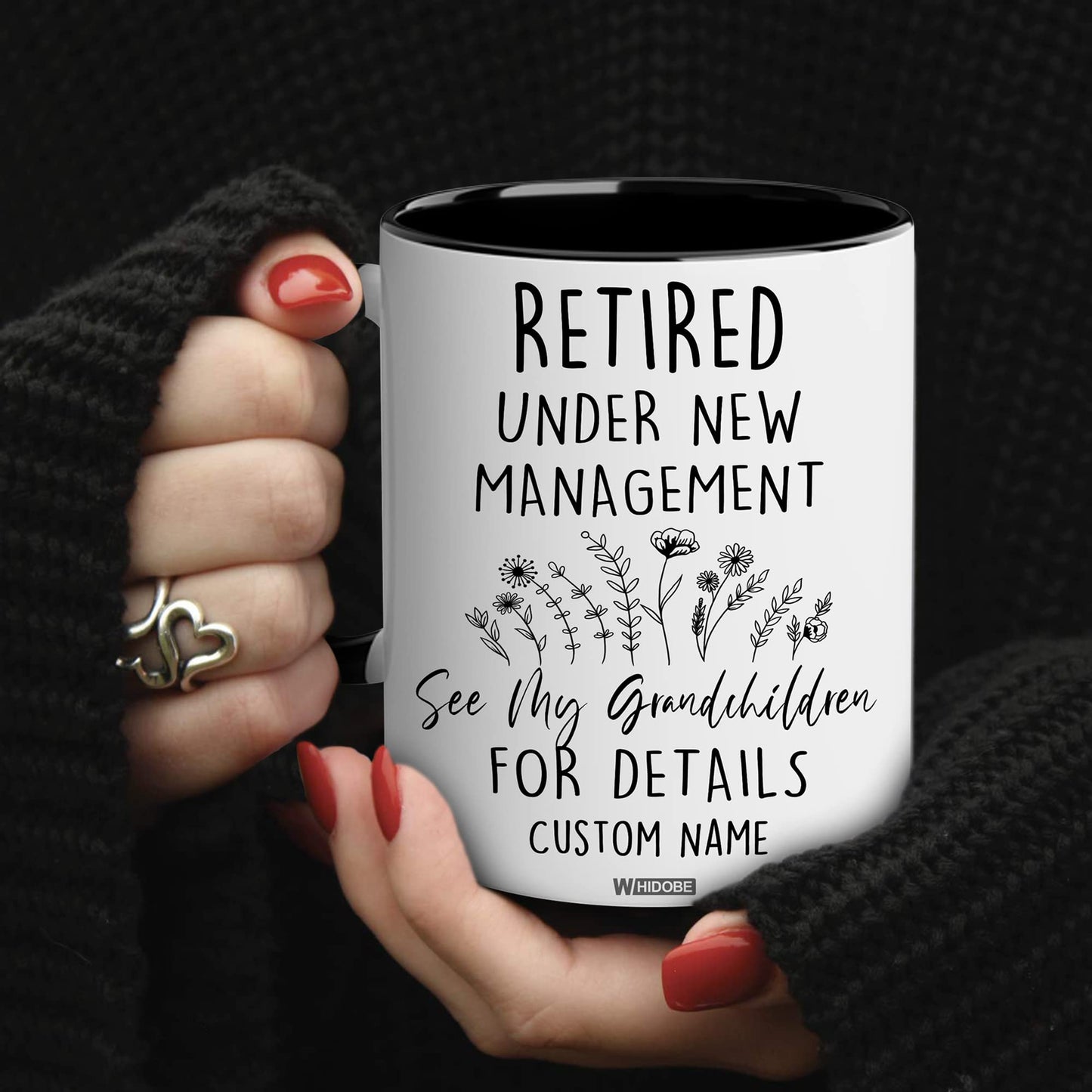 Retirement Gifts for Women, Retirement Gifts for Grandma, Woman, Mom, Coworker, Retired Mug Retired Under New Management See Grandkids For Details Mug For Mothers Day Birthday Christmas 11OZ