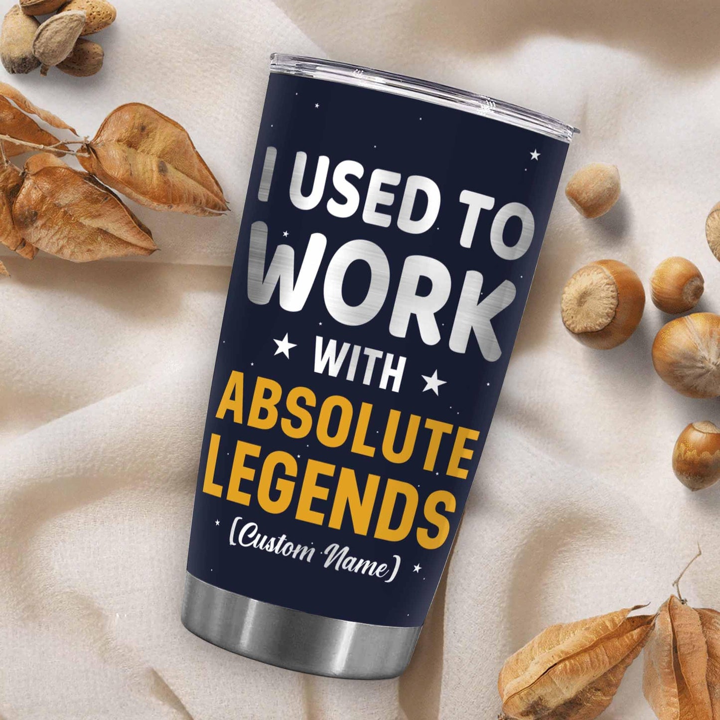 Stainless Steel 20.0 oz Tumbler, Vacuum Insulated Retirement New Job Goodbye Workplace Office Boss, BPA Free