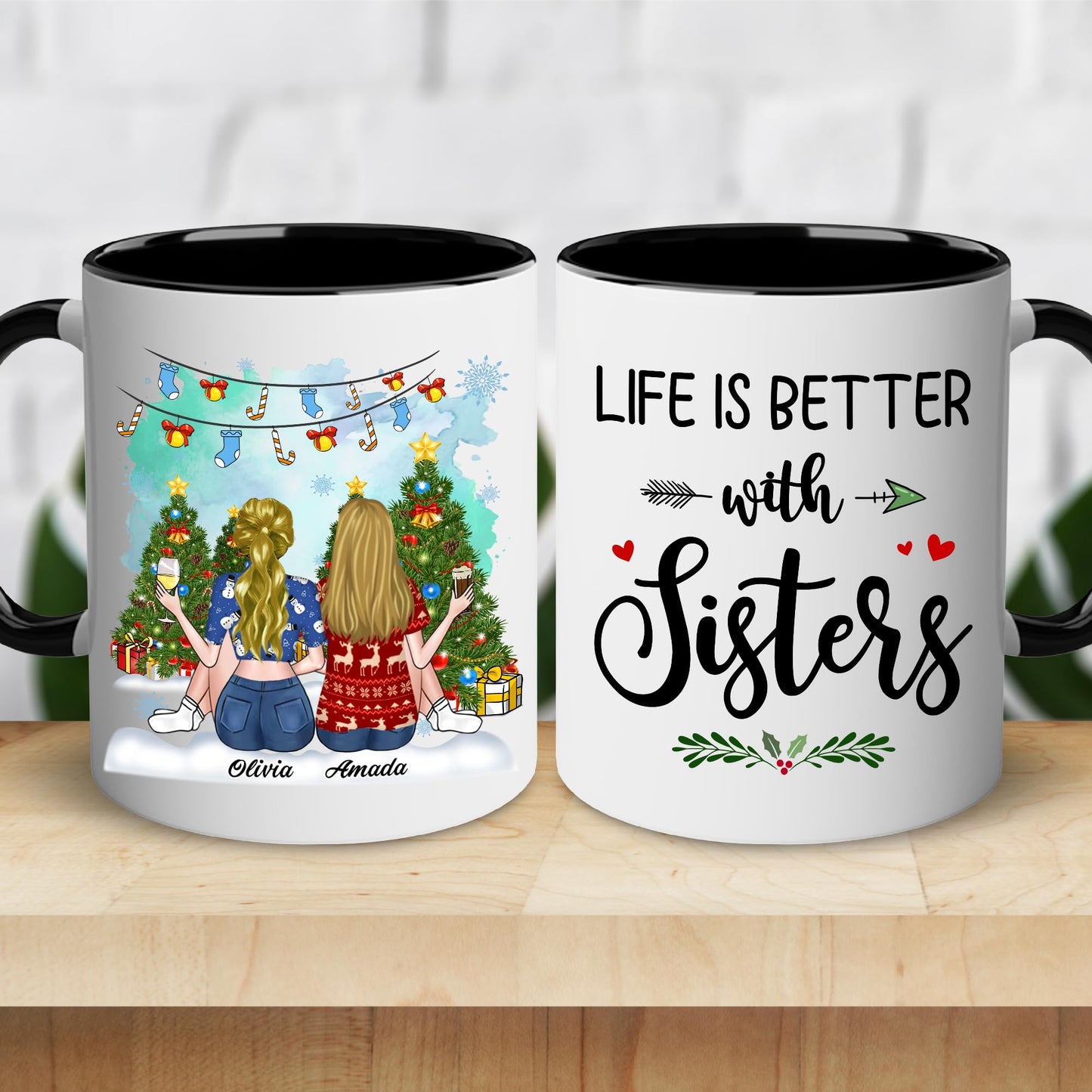 Gift for Sister Mug, Sister Gift for Sister, Sister I Would Fight A Bear Mug, Sister Birthday Gift Coffee Cup, Women, Woman, Mom, Daughter, Brother, Sister Bestie On Christmas Anniversary S2