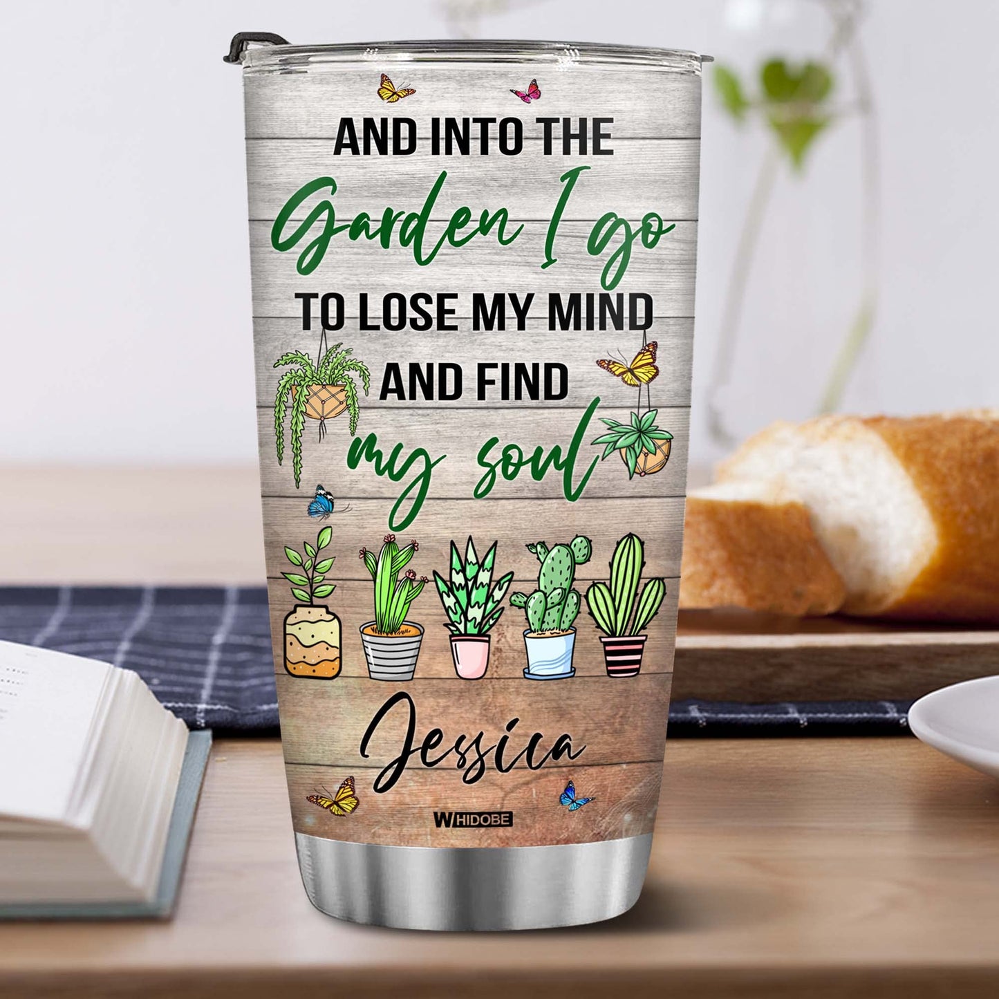 Stainless Steel Gardening Mug, 20 oz, Plant Lover's Tumbler, Insulated Drinking Cup