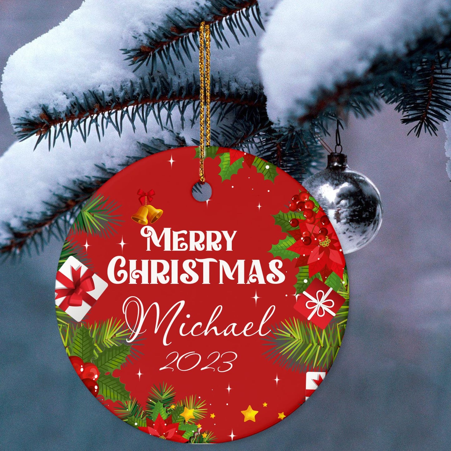 Our First Christmas as Mr. and Mrs. Ornament, Wedding Gifts for Couple Bride and Groom, 1st Christmas Married Ornaments, 2023 Christmas Tree Decoration, Bridal Shower Gift, Newlywed Gift