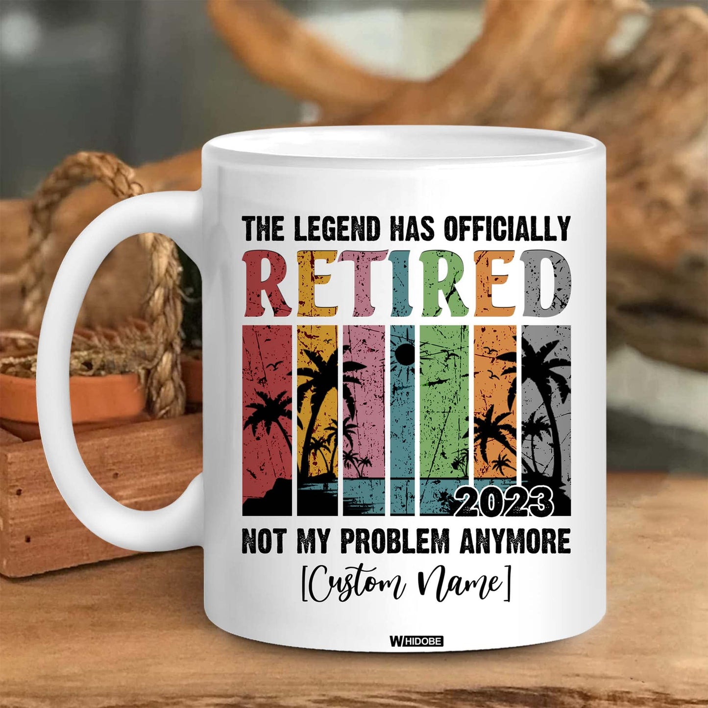 Funny Retirement Gift Mug Retired Not My Problem Any More Mug for Women Men Dad Mom Retired Calendar Mug Coworkers Office Family Idea for Her Nurse Mothers Day Birthday Anniversary Christmas