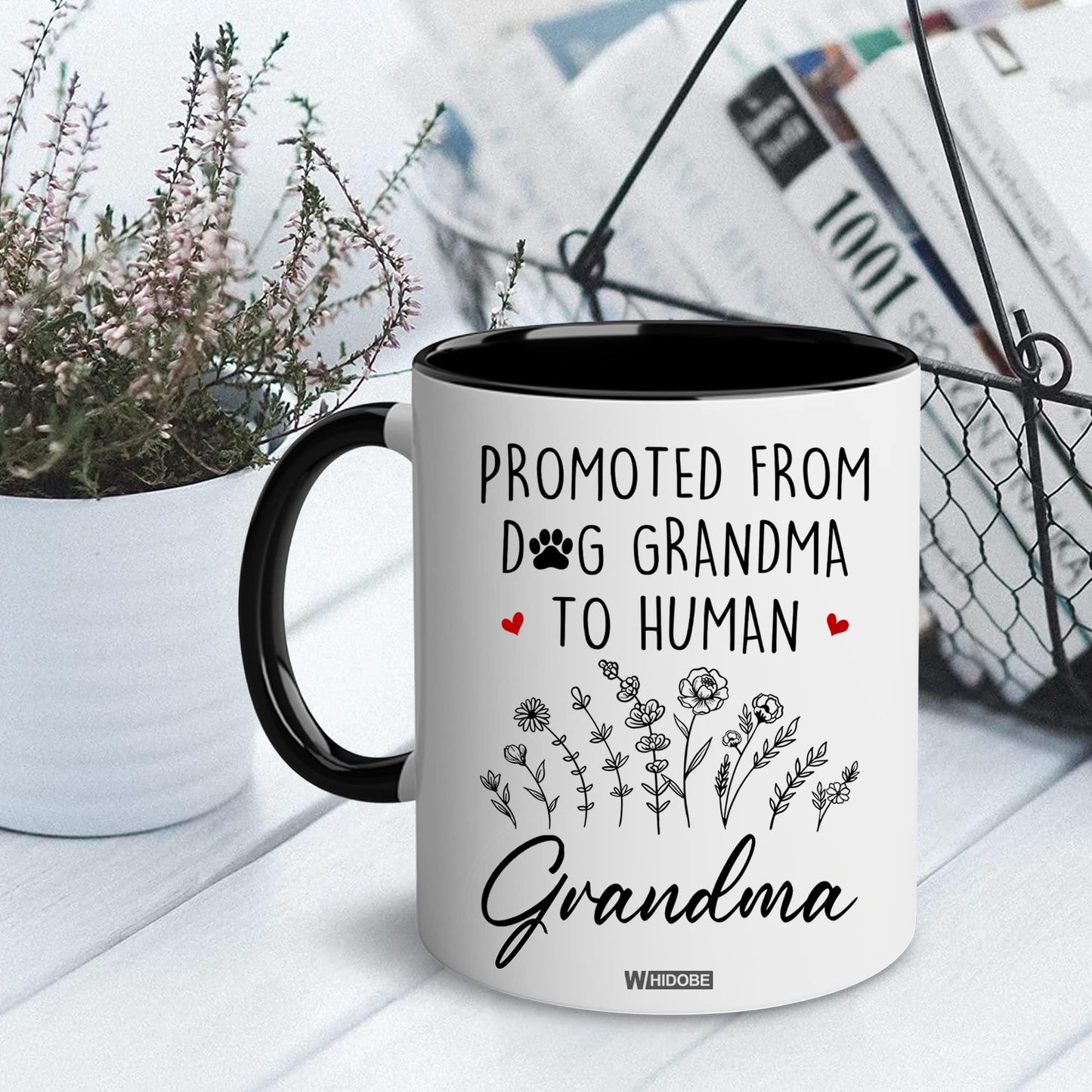Grandma Gift Mug, New Baby Reveal Gift For Grandma, Grandma To Be From Daughter, Baby Pregnancy Announcement Gift, Cute Mug For Women Woman, New Grandmother, Mothers Day Cup Future Grandma