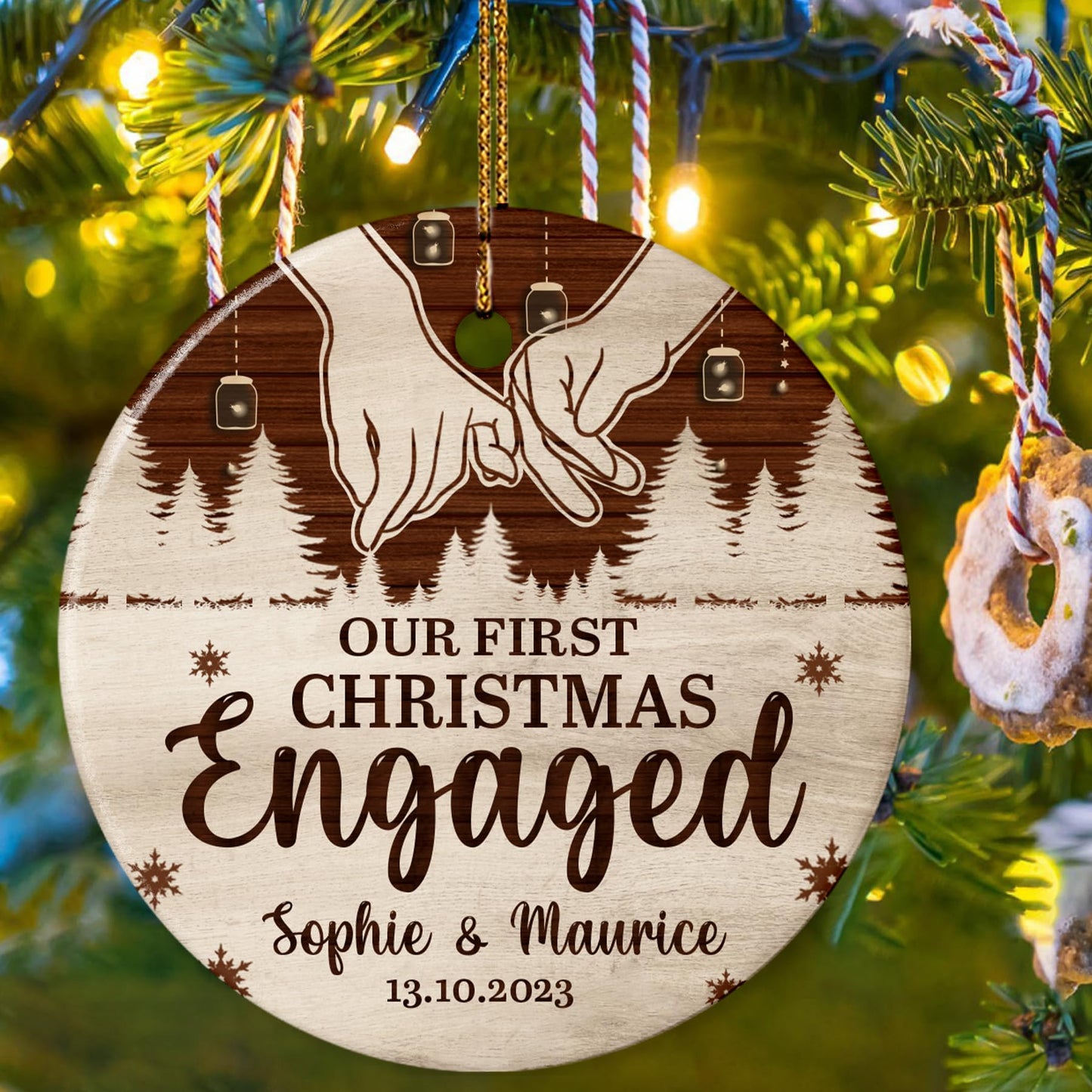 Our First Christmas as Mr. and Mrs. Ornament, Wedding Gifts for Couple Bride and Groom, 1st Christmas Married Ornaments, 2023 Christmas Tree Decoration, Bridal Shower Gift, Newlywed Gift