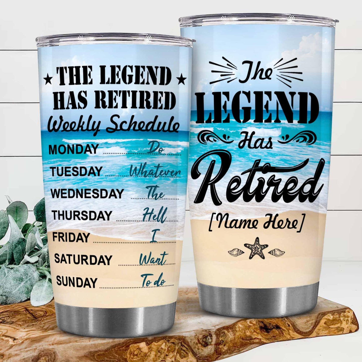 Retirement Gifts - Retirement Tumbler - The legend has retired Tumbler for Women Men Dad Mom Retired Calendar Tumbler Coworkers Idea for Fathers Mothers Day Birthday Christmas 20OZ