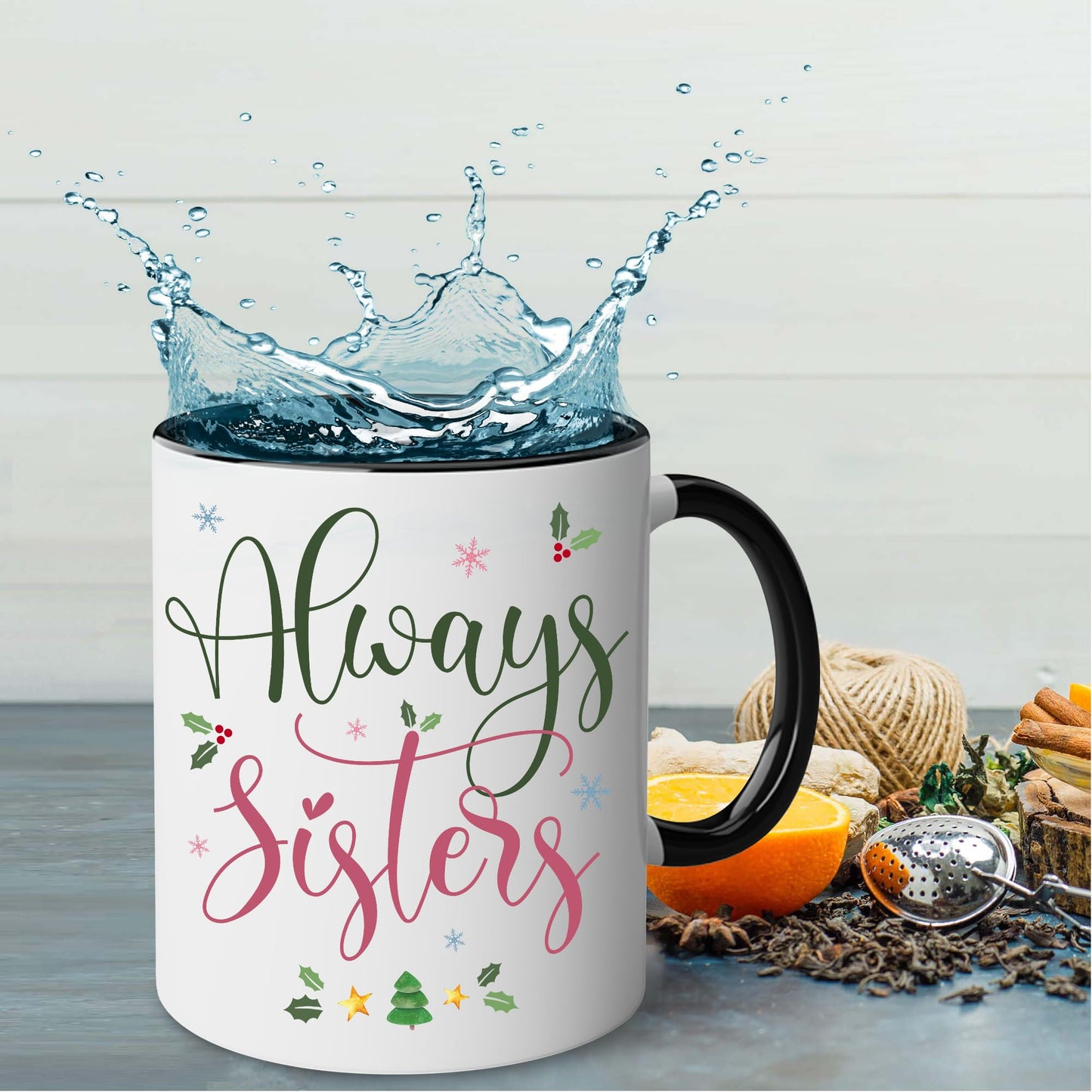 Gift for Sister Mug, Sister Gift for Sister, Sister I Would Fight A Bear Mug, Sister Birthday Gift Coffee Cup, Women, Woman, Mom, Daughter, Brother, Sister Bestie On Christmas Anniversary S2
