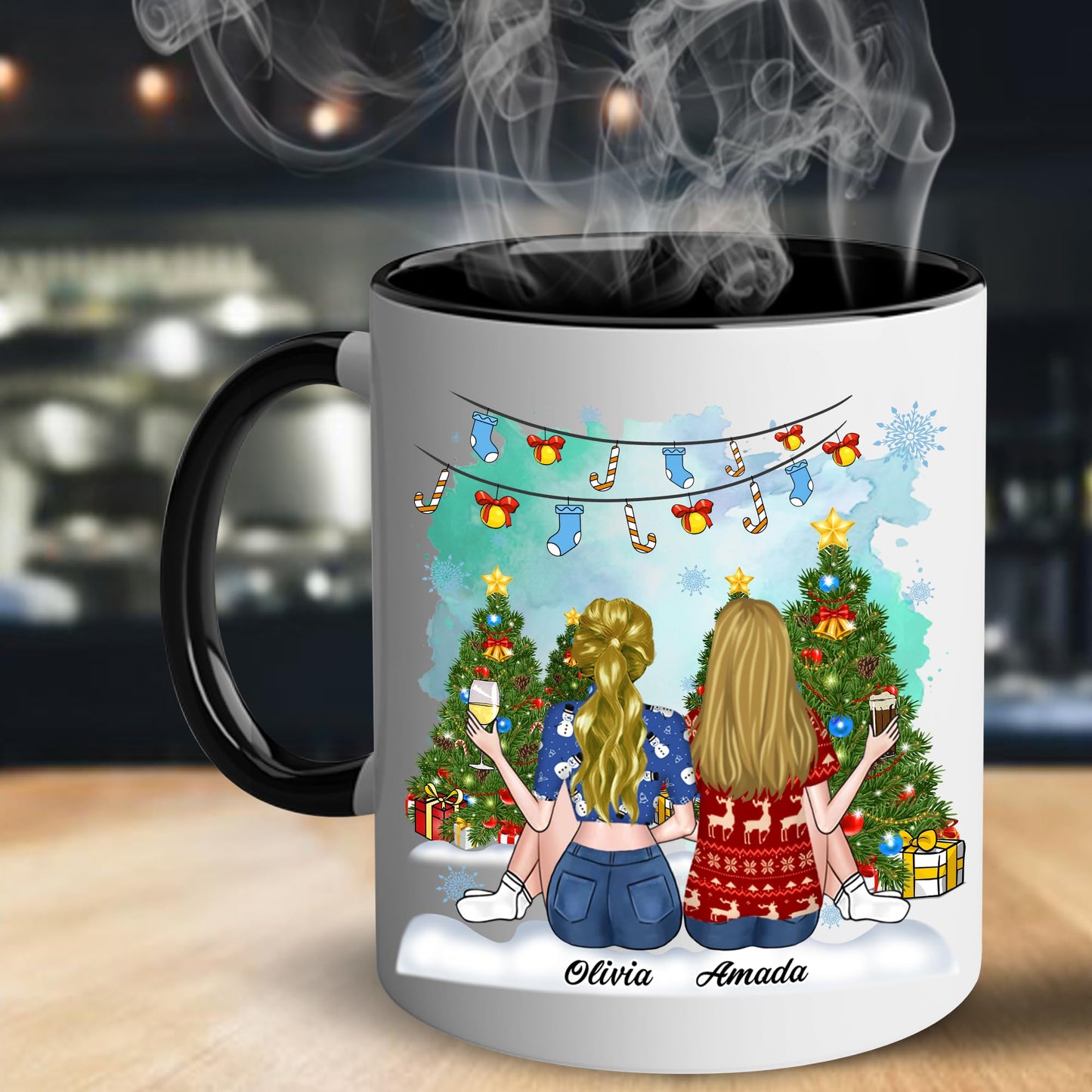 Gift for Sister Mug, Sister Gift for Sister, Sister I Would Fight A Bear Mug, Sister Birthday Gift Coffee Cup, Women, Woman, Mom, Daughter, Brother, Sister Bestie On Christmas Anniversary S2