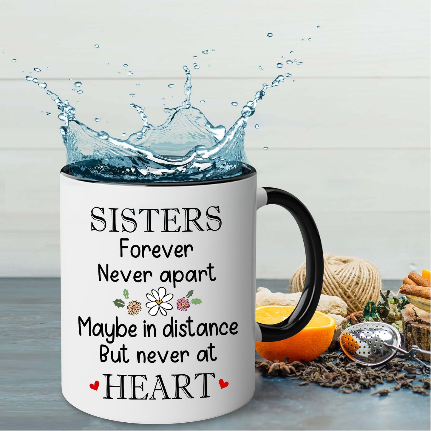 Gift for Sister Mug, Sister Gift for Sister, Sister I Would Fight A Bear Mug, Sister Birthday Gift Coffee Cup, Women, Woman, Mom, Daughter, Brother, Sister Bestie On Christmas Anniversary S2