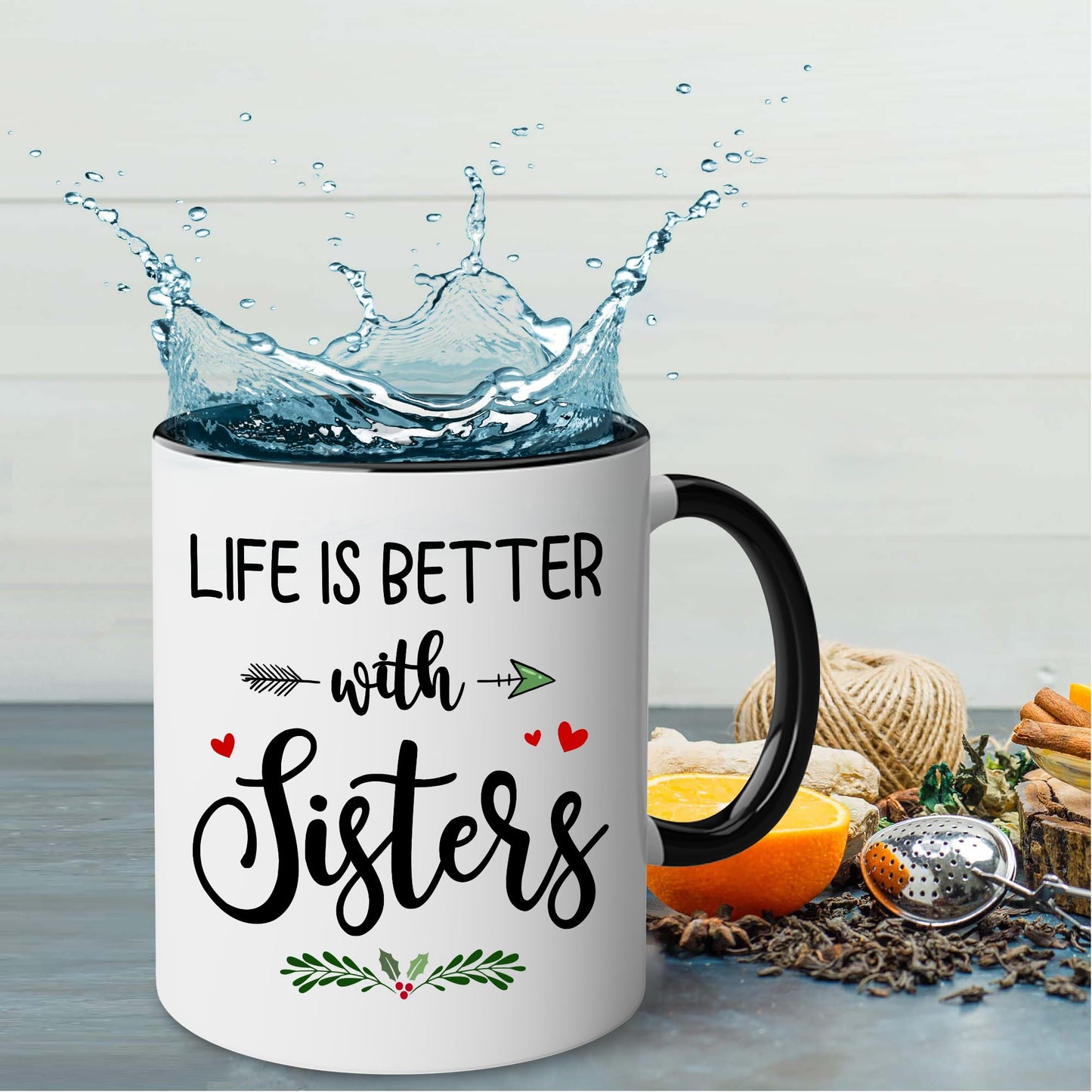 Gift for Sister Mug, Sister Gift for Sister, Sister I Would Fight A Bear Mug, Sister Birthday Gift Coffee Cup, Women, Woman, Mom, Daughter, Brother, Sister Bestie On Christmas Anniversary S2