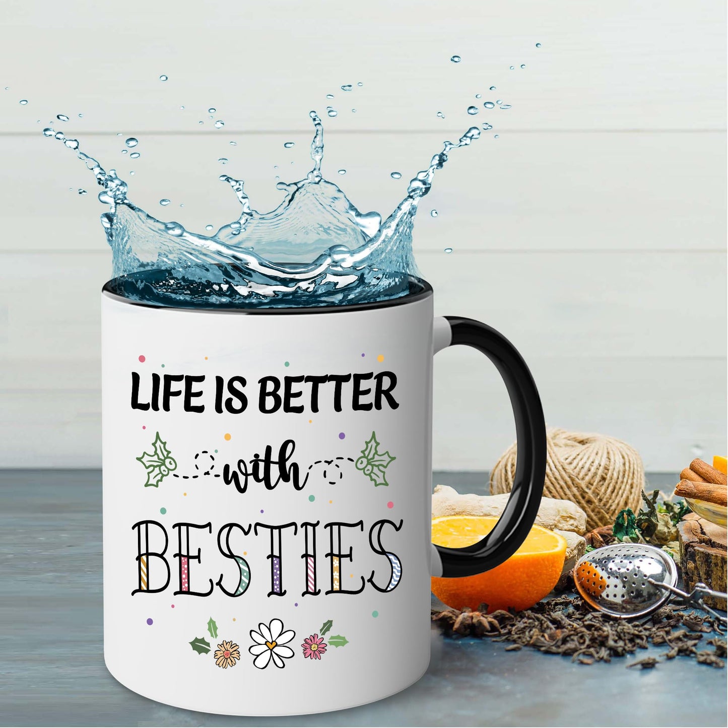 Gift for Sister Mug, Sister Gift for Sister, Sister I Would Fight A Bear Mug, Sister Birthday Gift Coffee Cup, Women, Woman, Mom, Daughter, Brother, Sister Bestie On Christmas Anniversary S2