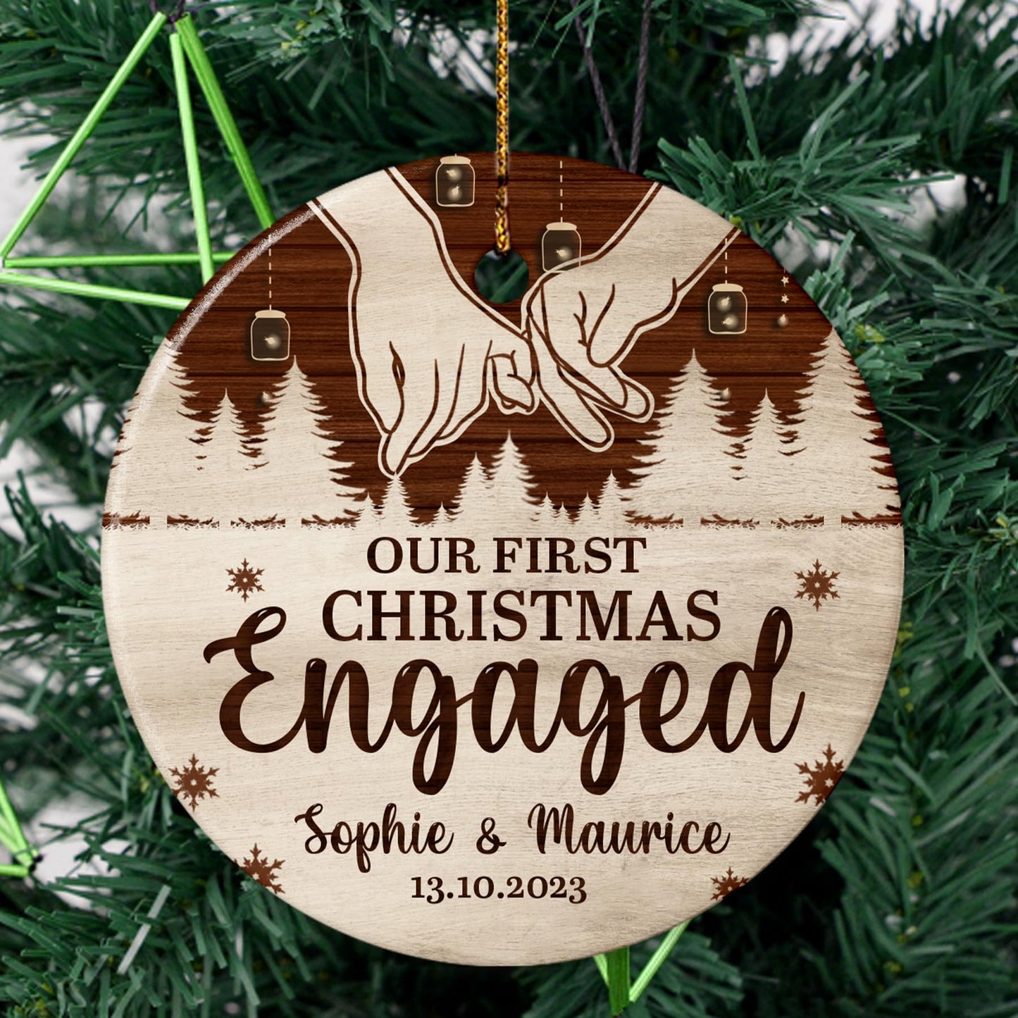 Our First Christmas as Mr. and Mrs. Ornament, Wedding Gifts for Couple Bride and Groom, 1st Christmas Married Ornaments, 2023 Christmas Tree Decoration, Bridal Shower Gift, Newlywed Gift