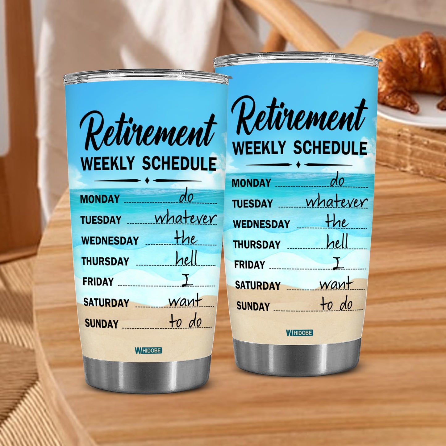 Retirement Gifts - Retirement Weekly Schedule Tumbler for Women, Mom, Grandma, Woman - Retired Calendar Tumbler for Coworkers Family Her, Girl Mothers Day Birthday Christmas 20OZ