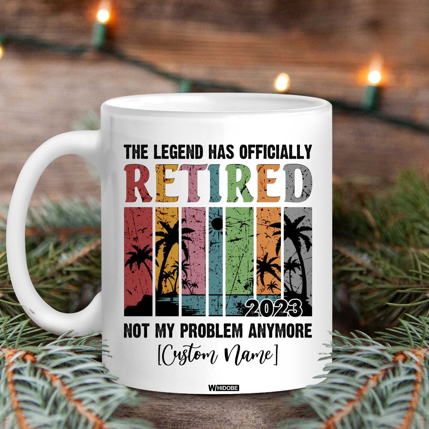 Funny Retirement Gift Mug Retired Not My Problem Any More Mug for Women Men Dad Mom Retired Calendar Mug Coworkers Office Family Idea for Her Nurse Mothers Day Birthday Anniversary Christmas