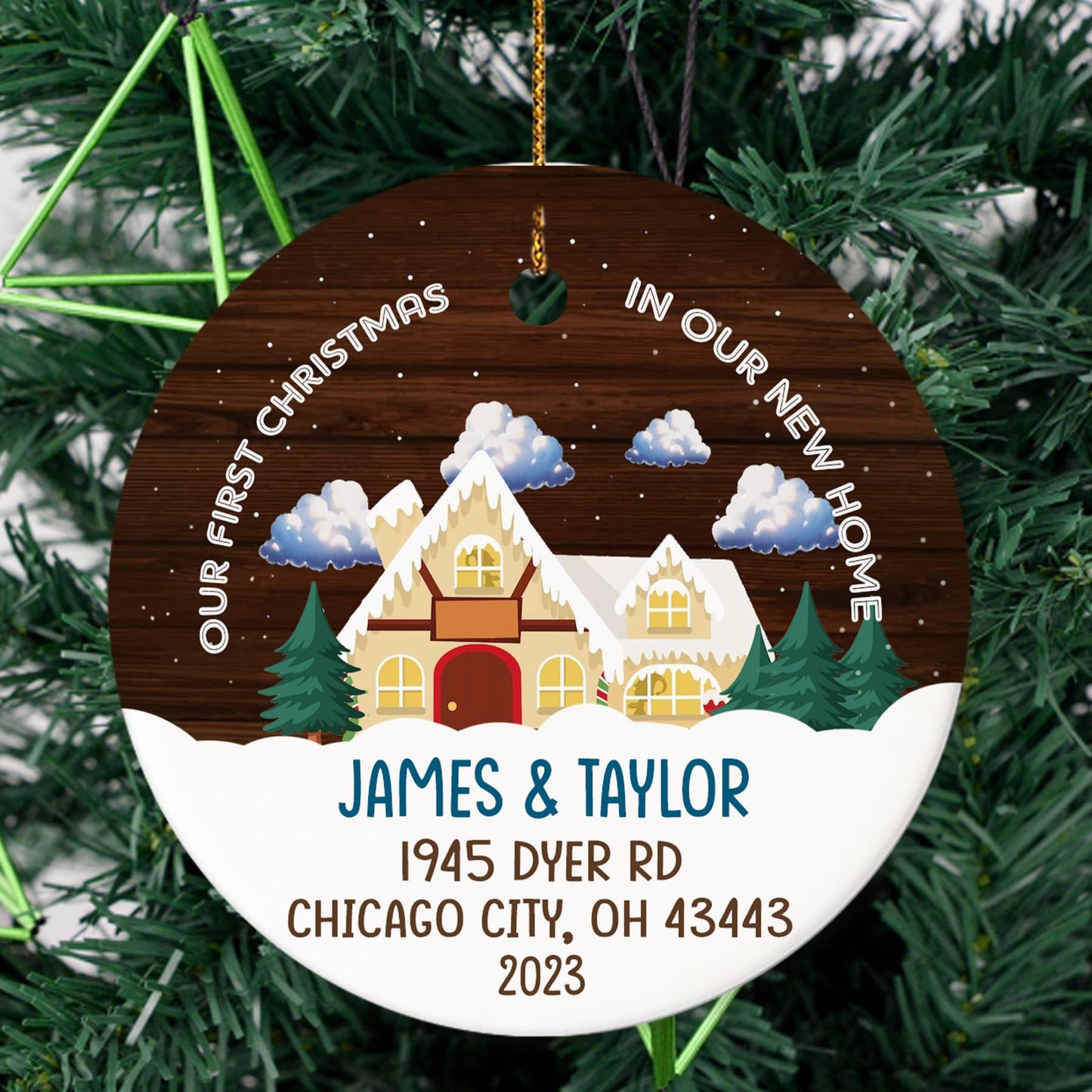 Our First Christmas as Mr. and Mrs. Ornament, Wedding Gifts for Couple Bride and Groom, 1st Christmas Married Ornaments, 2023 Christmas Tree Decoration, Bridal Shower Gift, Newlywed Gift