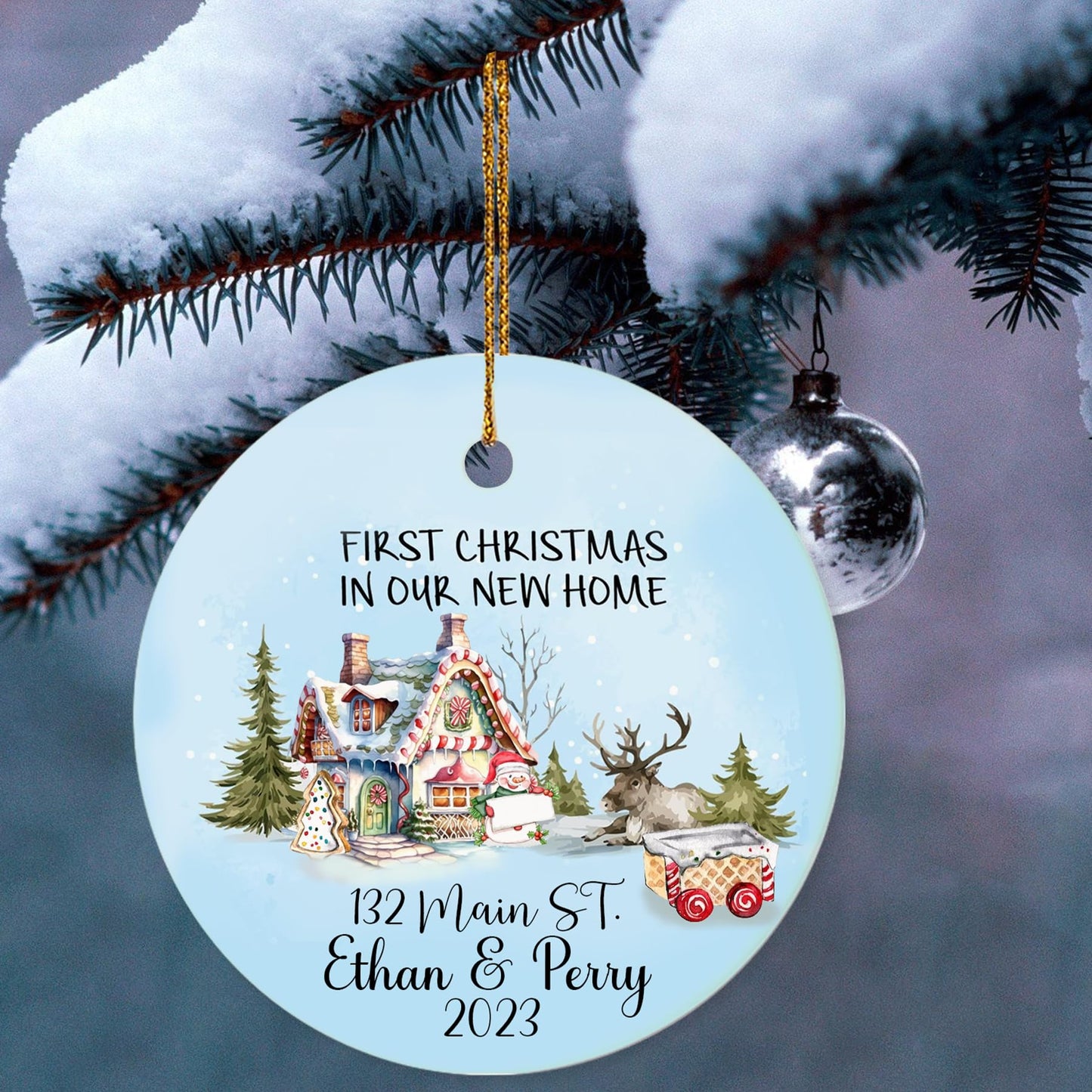 Our First Christmas as Mr. and Mrs. Ornament, Wedding Gifts for Couple Bride and Groom, 1st Christmas Married Ornaments, 2023 Christmas Tree Decoration, Bridal Shower Gift, Newlywed Gift