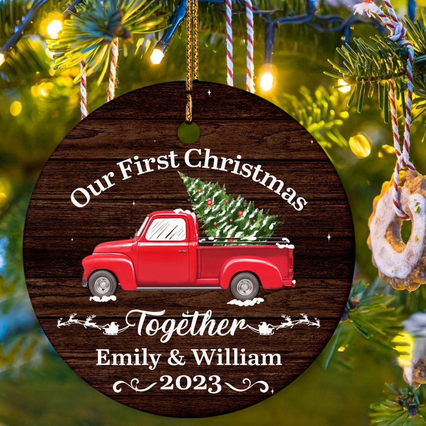 Our First Christmas as Mr. and Mrs. Ornament, Wedding Gifts for Couple Bride and Groom, 1st Christmas Married Ornaments, 2023 Christmas Tree Decoration, Bridal Shower Gift, Newlywed Gift