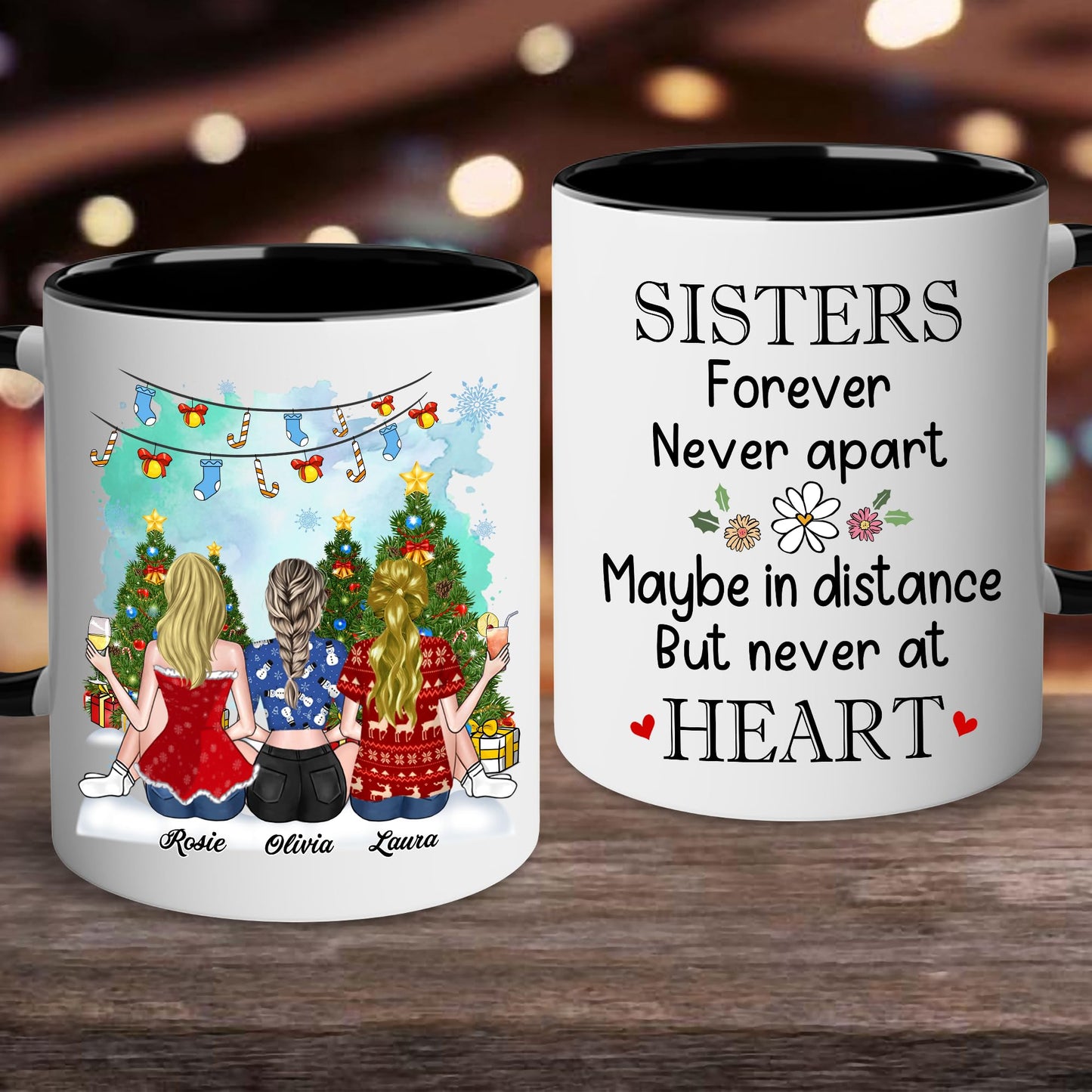 Gift for Sister Mug, Sister Gift for Sister, Sister I Would Fight A Bear Mug, Sister Birthday Gift Coffee Cup, Women, Woman, Mom, Daughter, Brother, Sister Bestie On Christmas Anniversary S2