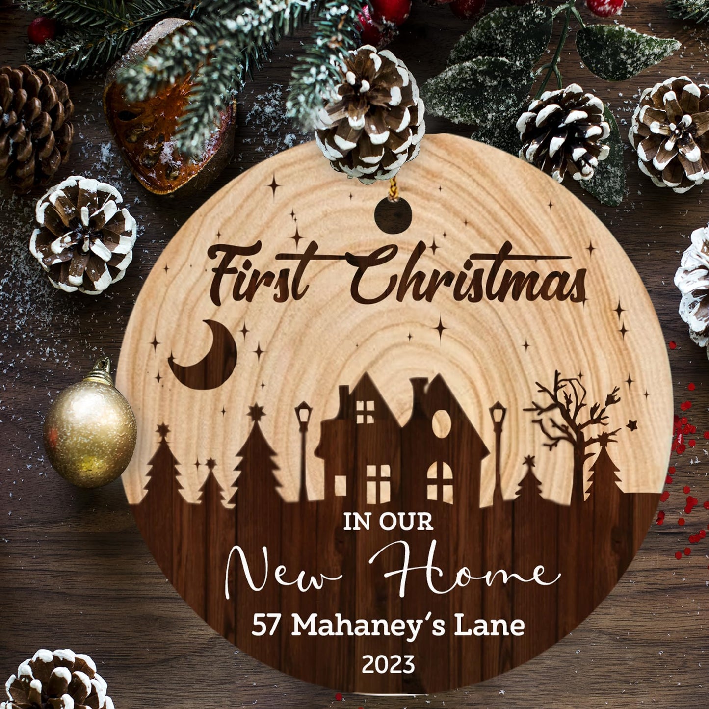 Our First Christmas as Mr. and Mrs. Ornament, Wedding Gifts for Couple Bride and Groom, 1st Christmas Married Ornaments, 2023 Christmas Tree Decoration, Bridal Shower Gift, Newlywed Gift
