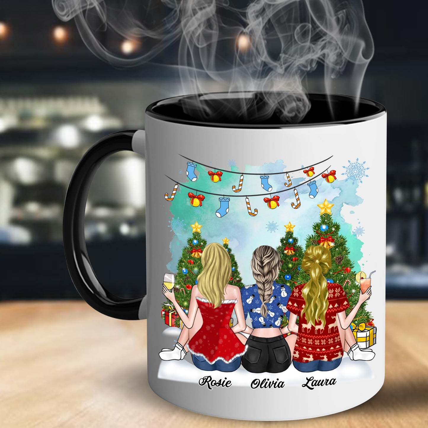Gift for Sister Mug, Sister Gift for Sister, Sister I Would Fight A Bear Mug, Sister Birthday Gift Coffee Cup, Women, Woman, Mom, Daughter, Brother, Sister Bestie On Christmas Anniversary S2