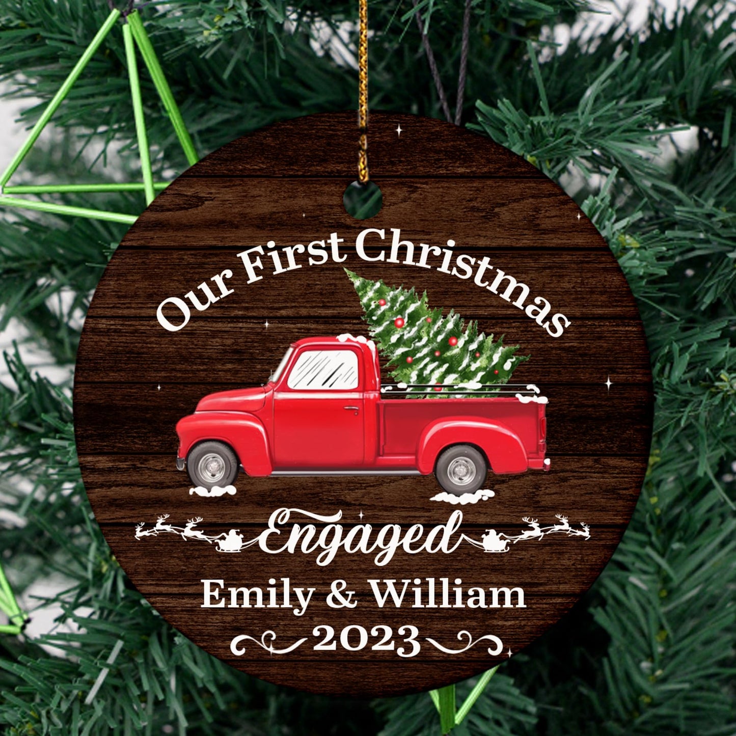 Our First Christmas as Mr. and Mrs. Ornament, Wedding Gifts for Couple Bride and Groom, 1st Christmas Married Ornaments, 2023 Christmas Tree Decoration, Bridal Shower Gift, Newlywed Gift