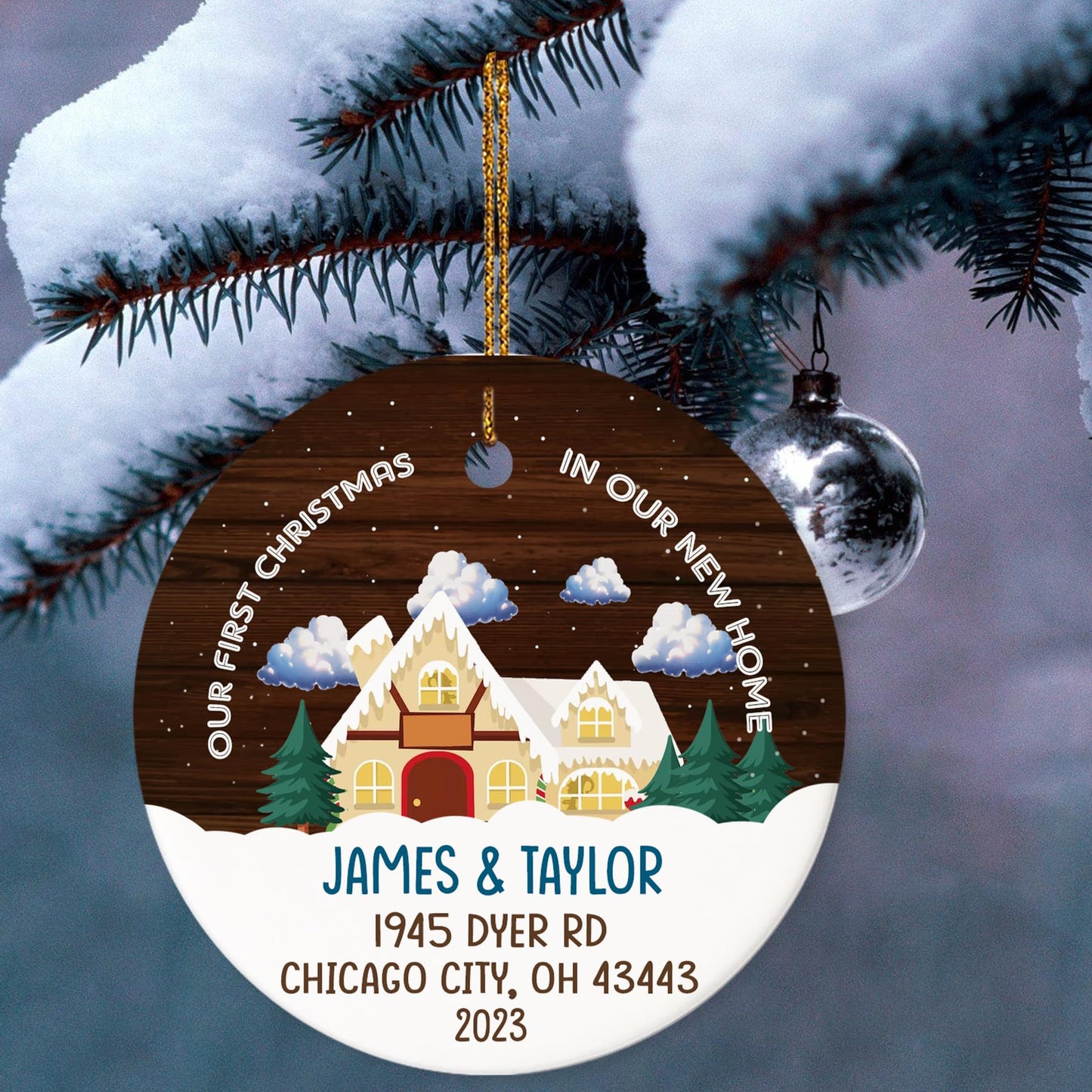 Our First Christmas as Mr. and Mrs. Ornament, Wedding Gifts for Couple Bride and Groom, 1st Christmas Married Ornaments, 2023 Christmas Tree Decoration, Bridal Shower Gift, Newlywed Gift