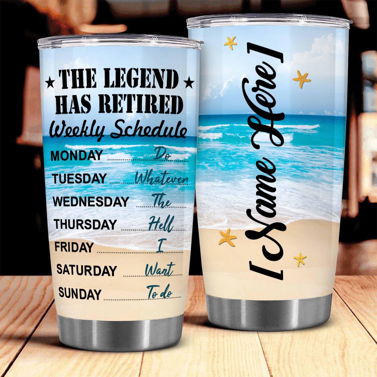 Retirement Gifts - Retirement Tumbler - The legend has retired Tumbler for Women Men Dad Mom Retired Calendar Tumbler Coworkers Idea for Fathers Mothers Day Birthday Christmas 20OZ