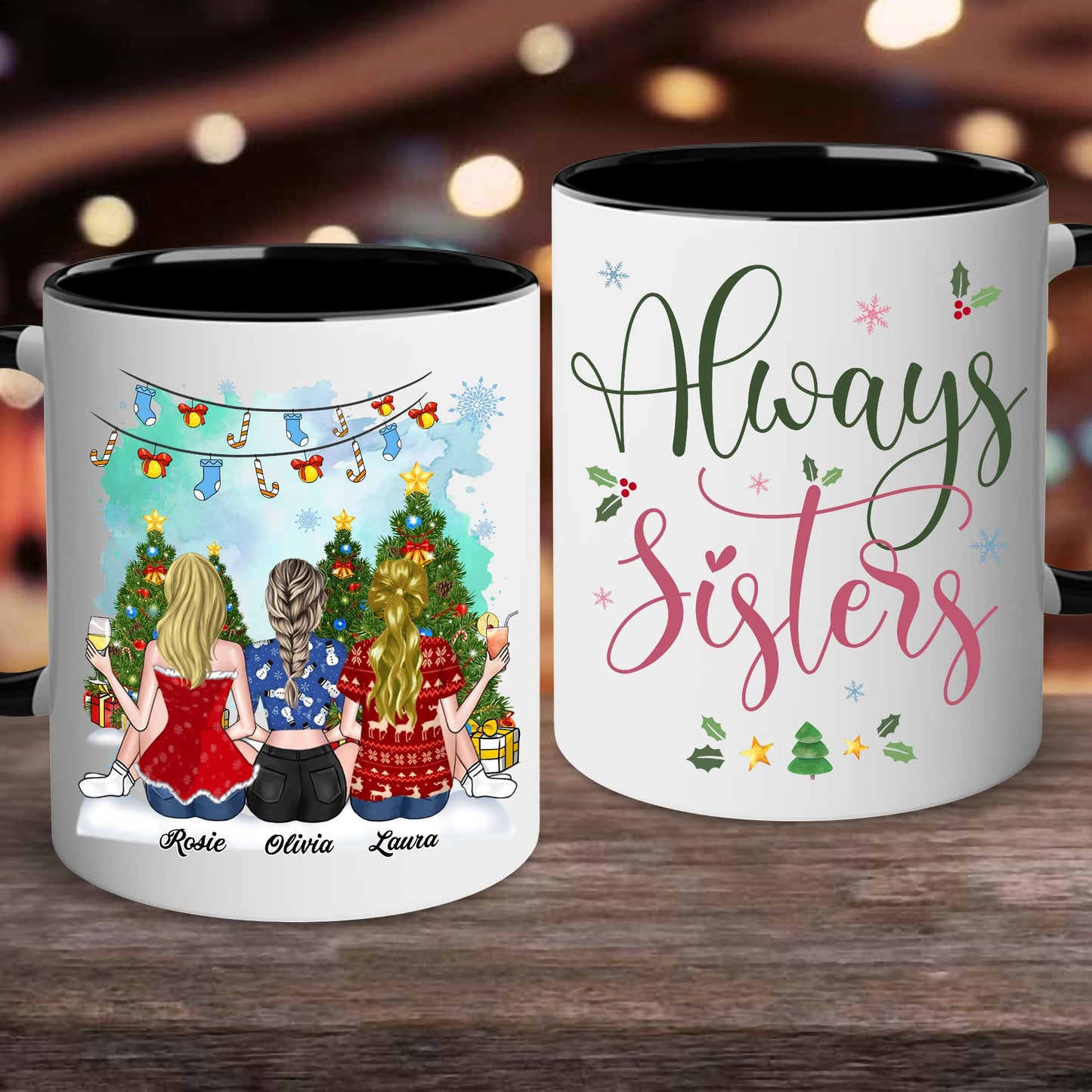 Gift for Sister Mug, Sister Gift for Sister, Sister I Would Fight A Bear Mug, Sister Birthday Gift Coffee Cup, Women, Woman, Mom, Daughter, Brother, Sister Bestie On Christmas Anniversary S2