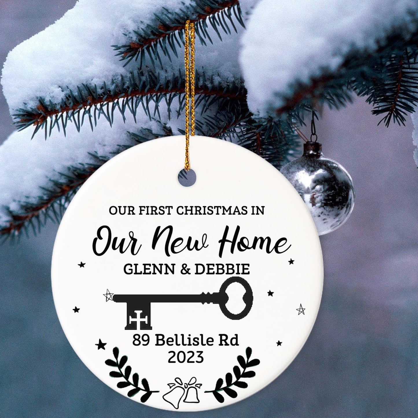 Our First Christmas as Mr. and Mrs. Ornament, Wedding Gifts for Couple Bride and Groom, 1st Christmas Married Ornaments, 2023 Christmas Tree Decoration, Bridal Shower Gift, Newlywed Gift