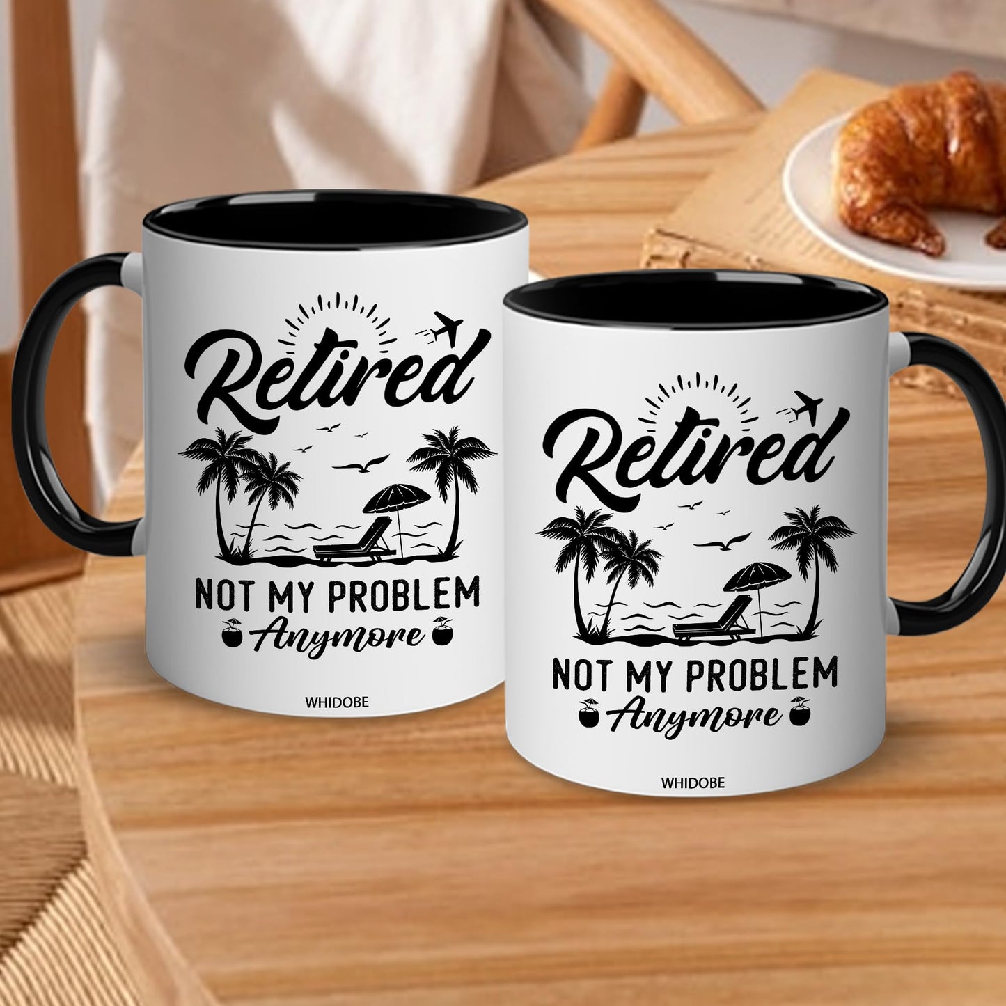 Funny Retirement Gift Mug Retired Not My Problem Any More Mug for Women Men Dad Mom Retired Calendar Mug Coworkers Office Family Idea for Her Nurse Mothers Day Birthday Anniversary Christmas