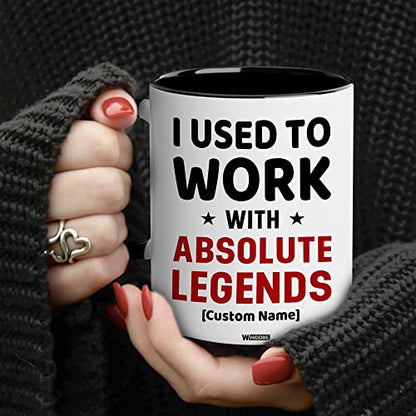 I Used To Work With Absolute Legend Coworker Retirement New Job Goodbye Workplace Office Boss, Women, Men, Going Away, Colleague, Farewell, Leaving, Good Luck New Job Coworker Accent Mug 11OZ