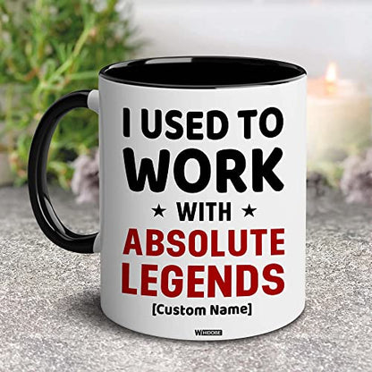 I Used To Work With Absolute Legend Coworker Retirement New Job Goodbye Workplace Office Boss, Women, Men, Going Away, Colleague, Farewell, Leaving, Good Luck New Job Coworker Accent Mug 11OZ