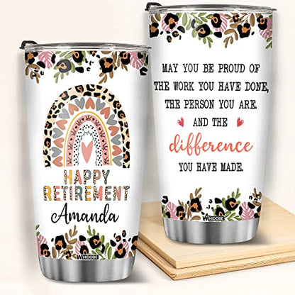 Retired Tumbler Retired Under New Management See Grandkids For Details Tumbler Funny Happy Retirement Gift For Grandma Women From Grandkids On Mothers Day Birthday Anniversary Christmas