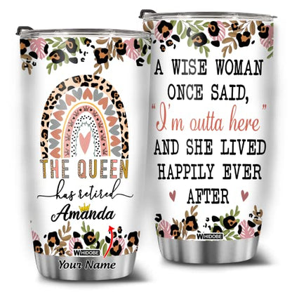 Retired Tumbler Retired Under New Management See Grandkids For Details Tumbler Funny Happy Retirement Gift For Grandma Women From Grandkids On Mothers Day Birthday Anniversary Christmas